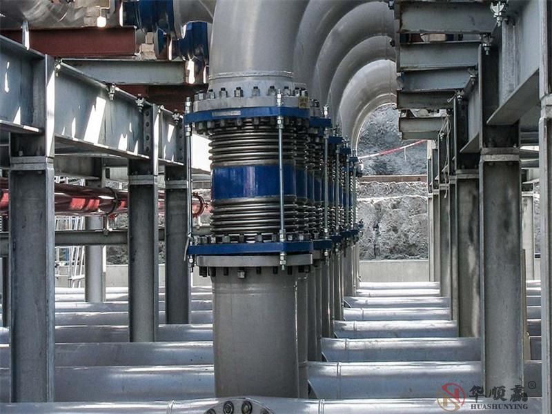 復式波紋膨脹節國外某大型電廠安裝現場